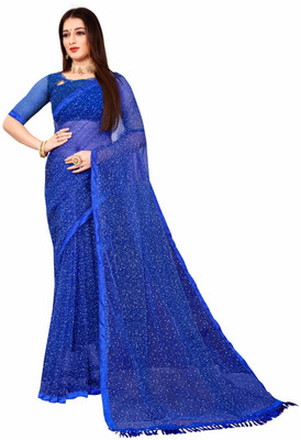 JPBANNA Self Design Bollywood Net Saree(Pink)