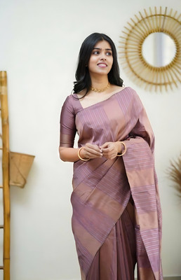 fosgen etp Self Design Kanjivaram Pure Silk Saree(Grey)