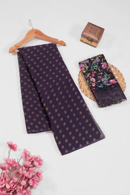 Ethina Fashion Dyed Bollywood Brasso Saree(Magenta)