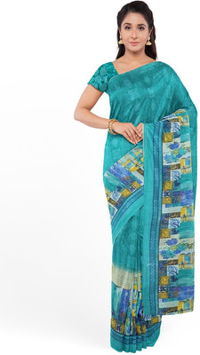 Suali Embellished Bollywood Georgette Saree(Blue)