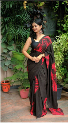 CRAFTWELL Self Design Handloom Pure Cotton Saree(Multicolor)