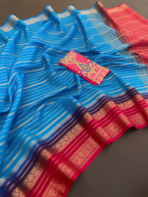 KONICA FAB Solid/Plain Bollywood Viscose Rayon Saree(Multicolor)