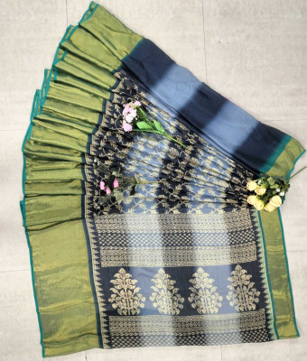 nirmal creation Floral Print Bollywood Chiffon Saree(Multicolor)