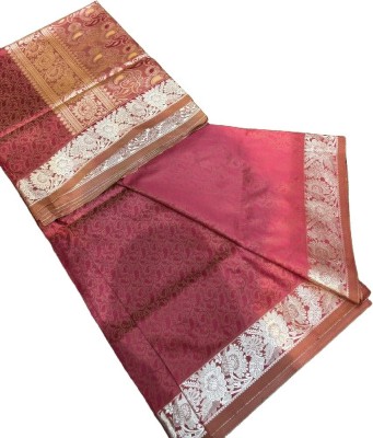 kalpana handloom Woven, Embellished Handloom Pure Silk Saree(Magenta)