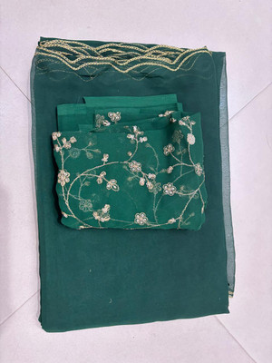 DG's Attire Embroidered Bollywood Georgette Saree(Green)