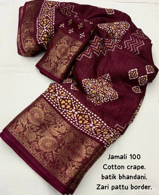 SSHAGUN LIFESTYLE Digital Print Bollywood Dupion Silk Saree(Maroon)