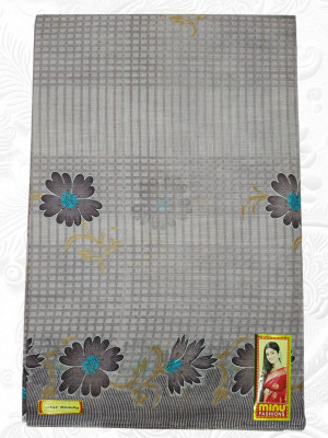 MAATARA TEXTILE AND COLLECTION Floral Print Bollywood Pure Cotton Saree(Multicolor)