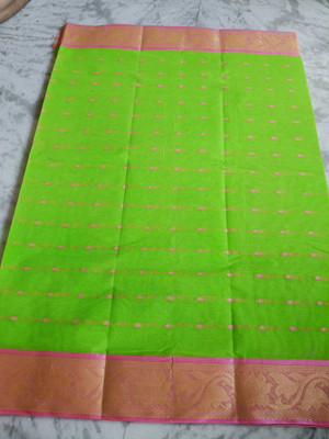 BDF Bikash Dutta Fashion Self Design Tant Pure Cotton Saree(Blue)