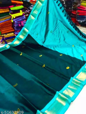 Paithani Woven Kanjivaram Pure Silk Saree(Blue)