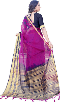Aarunika IC Dyed Bollywood Organza Saree(Purple)