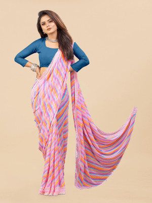 Panchvati NX Printed Bollywood Georgette Saree(Pink)