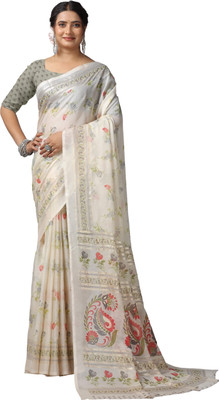 Virendra Textiles Printed Bollywood Chiffon Saree(Grey)
