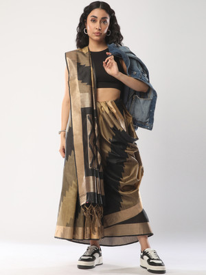 Divastri Printed Bollywood Georgette Saree(Black)