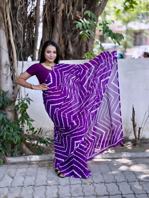 TEN R Self Design, Printed Daily Wear Georgette Saree(Multicolor)