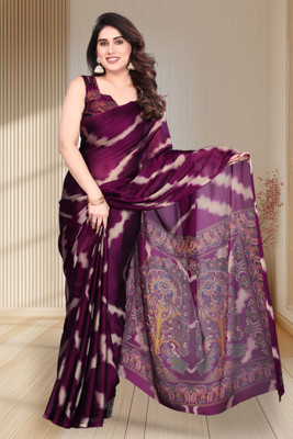 Yatay Printed Bollywood Chiffon, Georgette Saree(Magenta)