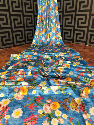 Arpita Fashion Digital Print Bollywood Crepe Saree(Multicolor)