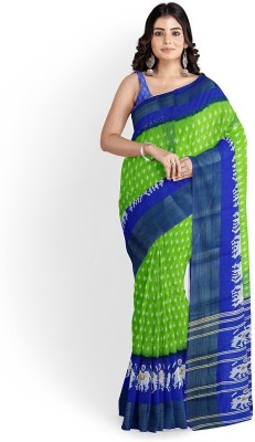 Saadhvi Printed Kalamkari Art Silk Saree(Green)