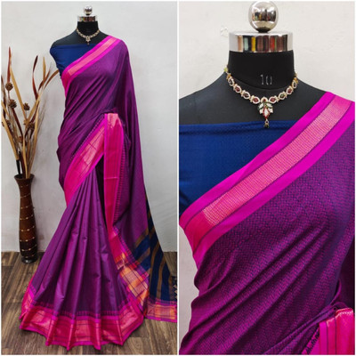 Bollytrend Printed Bollywood Georgette Saree(Purple)