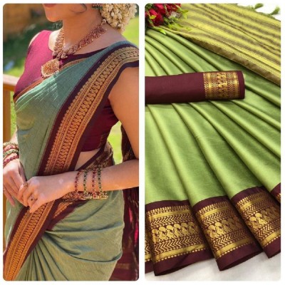 Dharnax Woven Kanjivaram Jacquard, Pure Silk Saree(Multicolor)