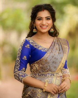 LIMVRUX Jacquard Embroidered Blouse Material