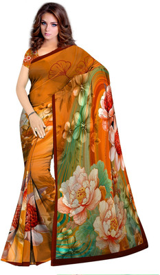 SCFO Digital Print Daily Wear Georgette Saree(Multicolor)