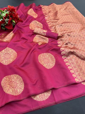 JAY BHAWANI TEX FAB Woven Daily Wear Cotton Blend Saree(Pink)