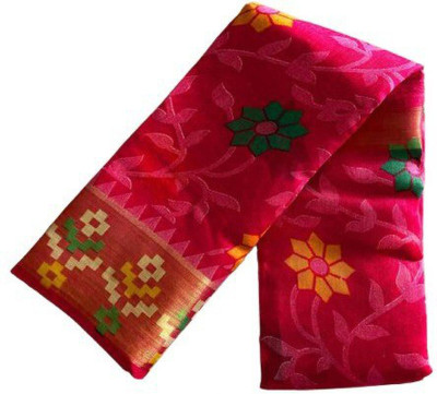 Saadhvi Ombre, Dyed Kalamkari Lycra Blend Saree(Pink)