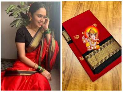 Julee Solid/Plain Banarasi Pure Silk Saree(Magenta)