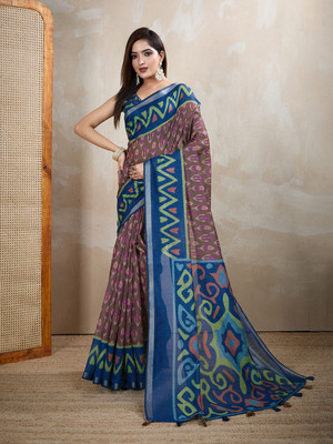 Dhanlaxmi sarees Digital Print Daily Wear Chanderi Saree(Multicolor)