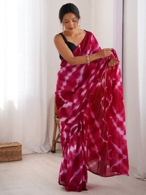 ANOUK Embellished Bollywood Georgette Saree(Pink)