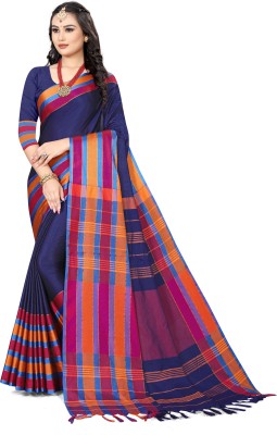 Leriya Fashion Self Design Daily Wear Cotton Silk Saree(Blue)