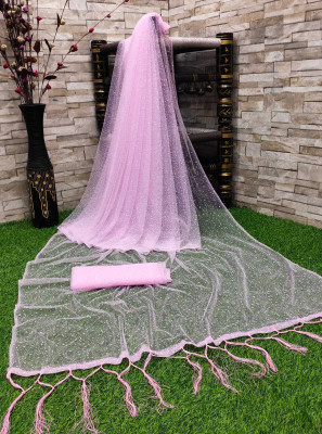 JPBANNA Self Design Bollywood Net Saree(Multicolor)