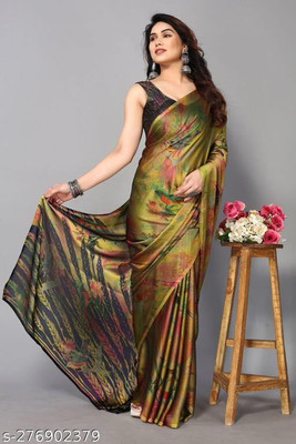 SAREEYA16 Floral Print Bollywood Chiffon Saree(Maroon)