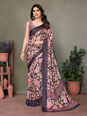 Panchvati NX Digital Print Bollywood Georgette Saree(Multicolor)