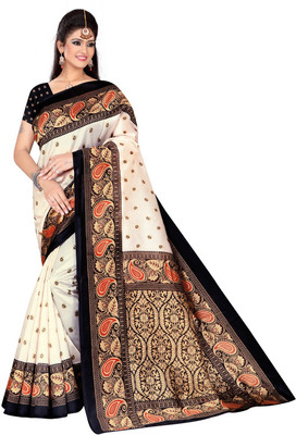 tulsi crution Printed Banarasi Dupion Silk Saree(Multicolor)