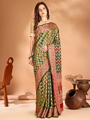 ANOUK Woven Mysore Organza Saree(Multicolor)