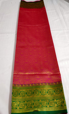 Kesariya Self Design Banarasi Pure Silk Saree(Pink)
