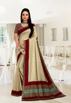 Vimla Printed Bollywood Art Silk Saree(Beige)