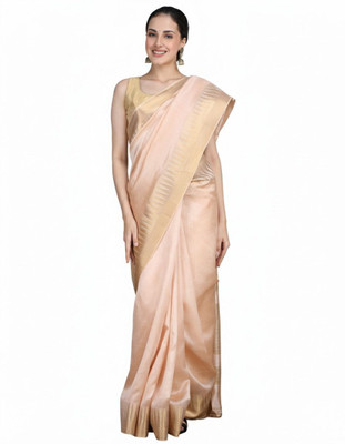 Tantvi Woven Handloom Chanderi Saree(Multicolor)