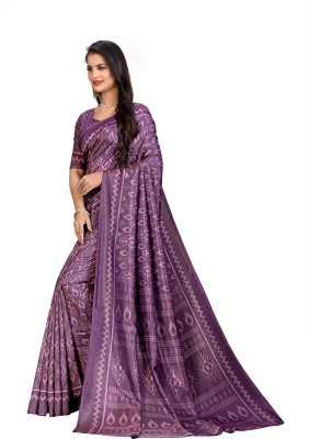 Vimla Printed Daily Wear Art Silk Saree(Purple)