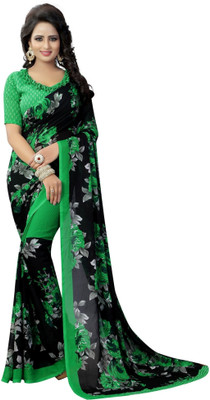 Suntex Printed Bollywood Georgette Saree(Green)