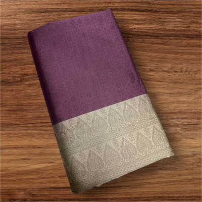 Montauk Fabians Self Design, Woven Banarasi Brocade Saree(Pink)