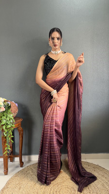 Divastri Printed Bollywood Georgette Saree(Brown)
