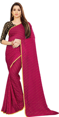 RHEY Printed Bollywood Chiffon Saree(Multicolor)