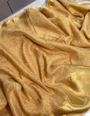 Divastri Self Design Banarasi Tissue Saree(Gold)