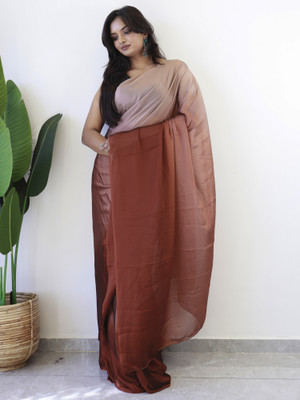 Divastri Ombre Bollywood Georgette Saree(Brown)