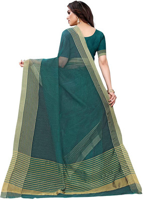 jubayda Embellished Banarasi Silk Blend Saree(Blue)