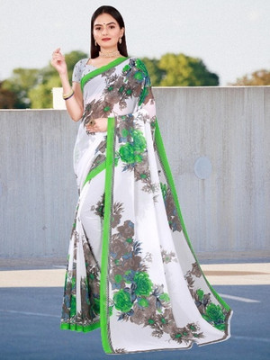 Suali Printed Bollywood Georgette Saree(Multicolor)
