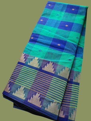 Piyafashion Self Design Tant Pure Cotton Saree(Multicolor)