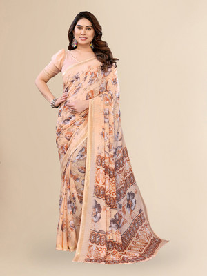 Moda Rapido Printed Bollywood Georgette Saree(Multicolor)